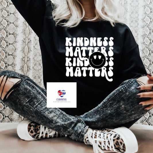 kindness matters smiley face t-shirt