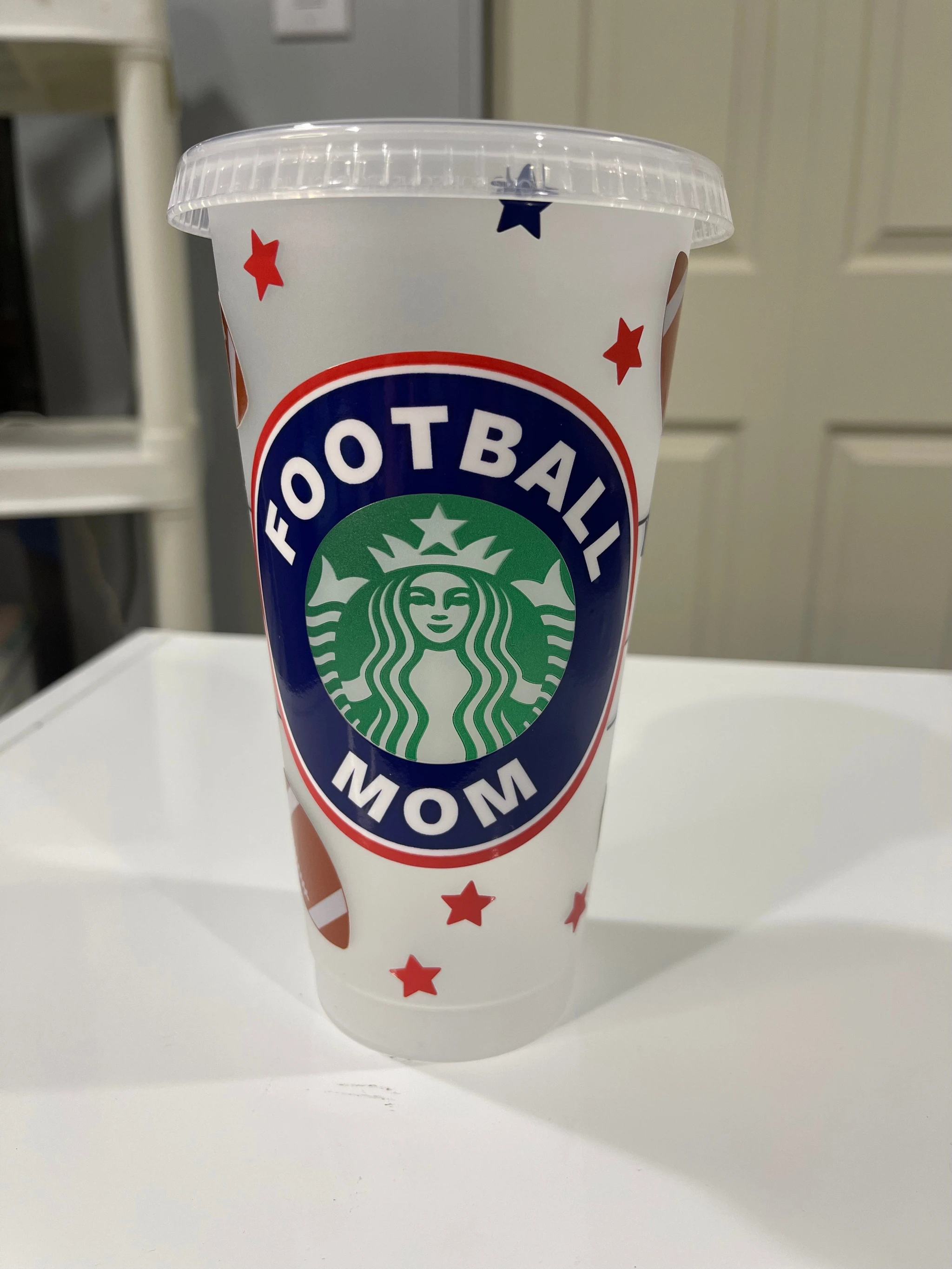 Football mom cold cup